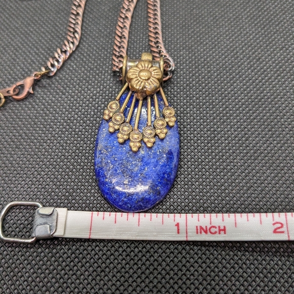 Lapis Lazuli Precious Stone Necklace - Picture 11 of 11